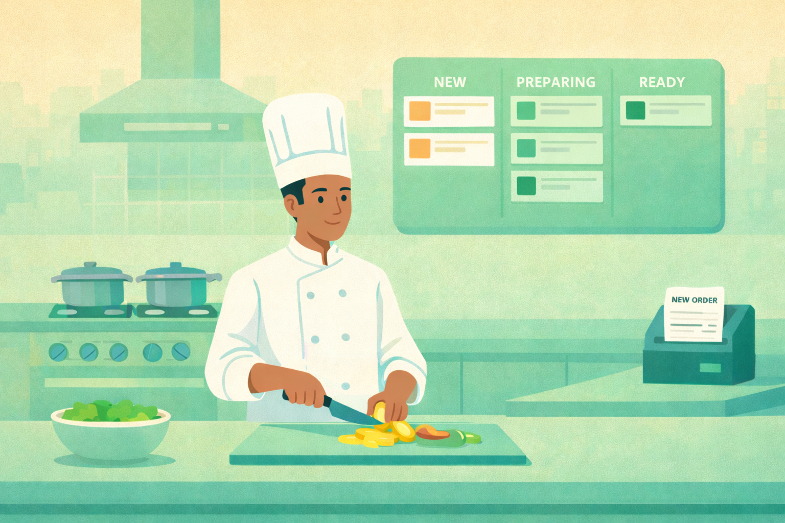 Kitchen Printer and Kitchen Monitor