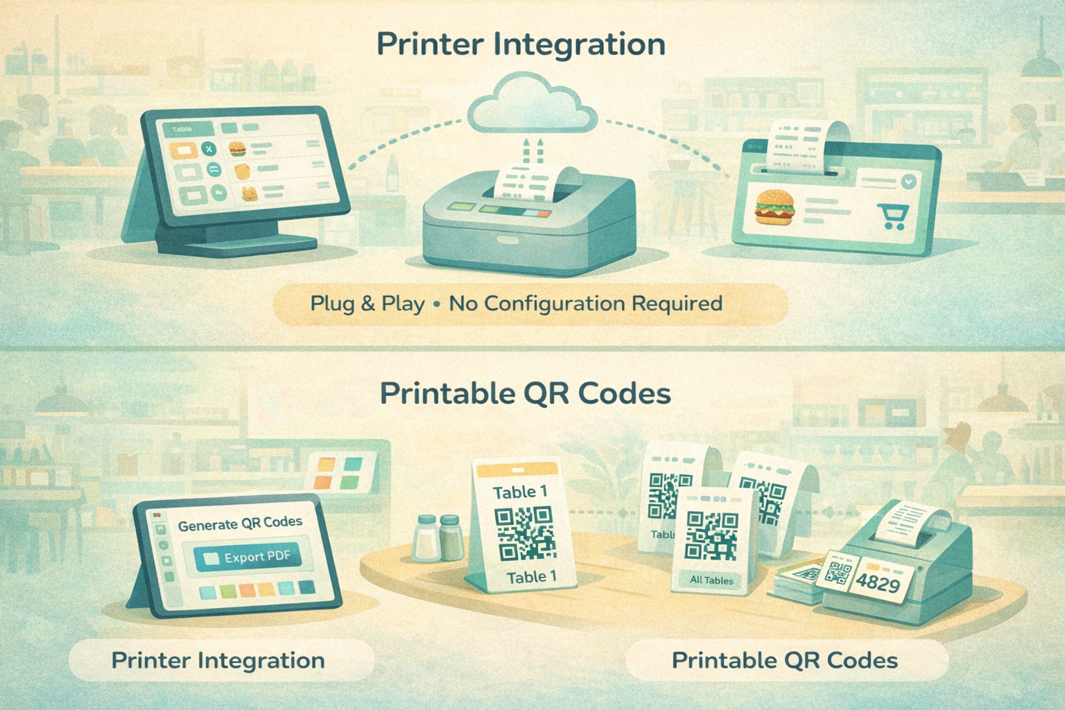Printer & QR Code